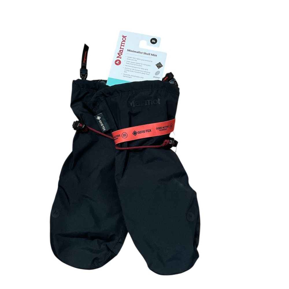 Marmot Black Gore-Tex Shell Mitts